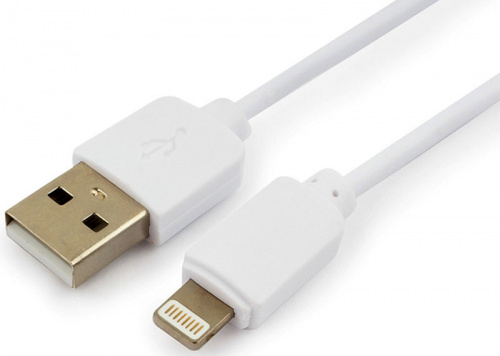 Кабель USB Гарнизон GCC-USB2-AP2-6-W AM/Lightning, для iPhone5/6/7/8/X, IPod, IPad, 1.8м, белый