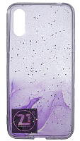 Силиконовый чехол для Samsung Galaxy A01/A015 Палитра фиолетовый