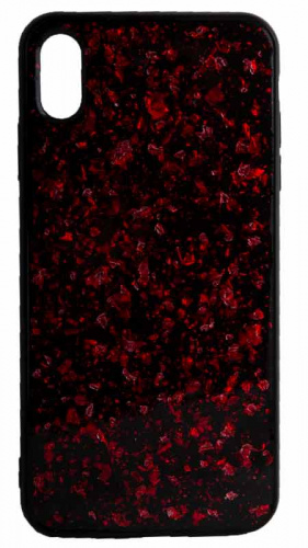 Силиконовый чехол для Apple iPhone XS Max Foil Style (Красный)