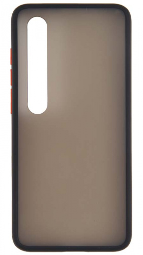 Силиконовый чехол для Xiaomi Mi10/Mi10 Pro хром черный