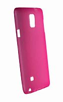Силиконовый чехол Samsung N9106 Galaxy Note4 матовый розовый