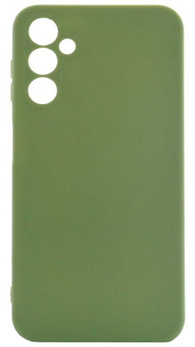 Силиконовый чехол для Samsung Galaxy A14/A145 матовый оливковый