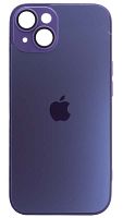 Силиконовый чехол для Apple iPhone 14 AG Glass матовое стекло фиолетовый