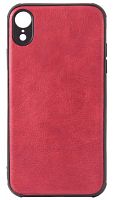 Силиконовый чехол для Apple iPhone XR кожа красный