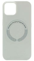 Силиконовый чехол для Soft Touch Apple iPhone 13 MagSafe белый