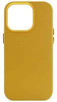 Силиконовый чехол MagSafe для Apple iPhone 14 Pro кожа оранжевый