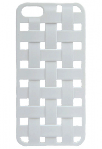 Задняя накладка для iPhone 5 с плетением (белая)