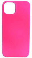 Силиконовый чехол для Apple iPhone 14 Soft ярко-розовый