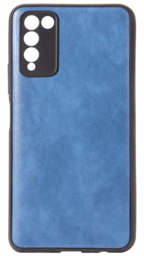 Силиконовый чехол для Huawei Honor 10X Lite кожа голубой