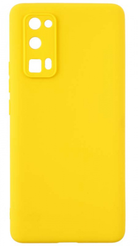 Силиконовый чехол для Huawei Honor 30 Pro матовый желтый