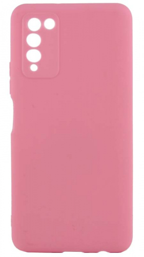 Силиконовый чехол для Huawei Honor 10X Lite матовый розовый