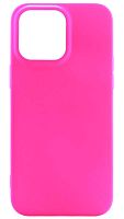 Силиконовый чехол для Apple iPhone 14 Pro Max Soft неоновы розовый
