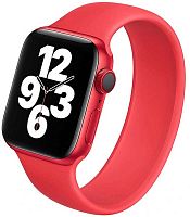 Ремешок на руку для Apple Watch 42-44mm силиконовый монобраслет красный S