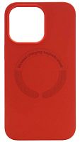 Силиконовый чехол для Soft Touch Apple iPhone 13 Pro MagSafe красный