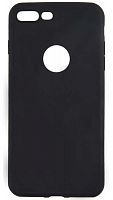 Силиконовый чехол для Apple iPhone 8 Plus с вырезом ультратонкий чёрный