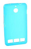 Силиконовый чехол для Sony Xperia E1 Dual матовый техпак (голубой)