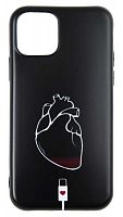 Силиконовый чехол для Apple iPhone 11 Pro стимпанк Сердце