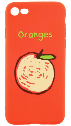 Силиконовый чехол для Apple iPhone 7/8 фрукты апельсин