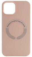 Силиконовый чехол для Soft Touch Apple iPhone 13 MagSafe розовый