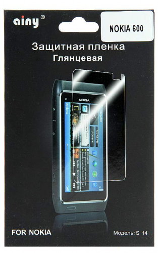 Плёнка на дисплей Ainy для Nokia 600 (глянцевая)