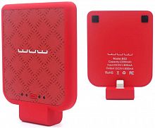 Накладка-аккумулятор WUW для Apple iPhone B02 1000mAh красный