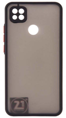 Силиконовый чехол для Xiaomi Redmi 9C хром черный