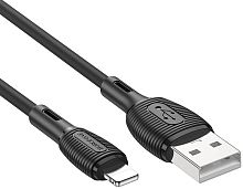 Кабель USB - 8 pin Borofone BX86 1.0м 2.4A чёрный