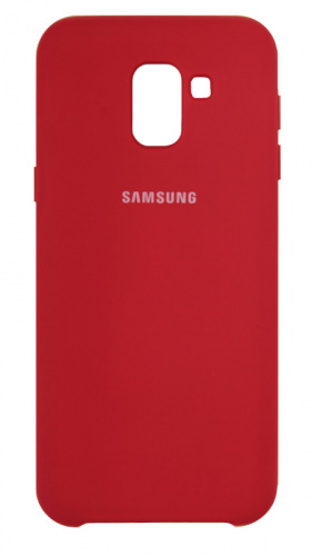Задняя накладка Soft Touch для Samsung J600/J6 (2018) * красный