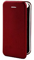 Чехол-книга OPEN COLOR для Apple iPhone 5/5S/5SE бордовый