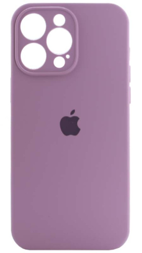 Силиконовый чехол Soft Touch для Apple iPhone 14 Pro Max с защитой камеры лого черничный