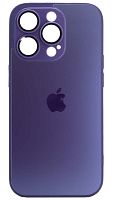 Силиконовый чехол для Apple iPhone 14 Pro AG Glass матовое стекло фиолетовый