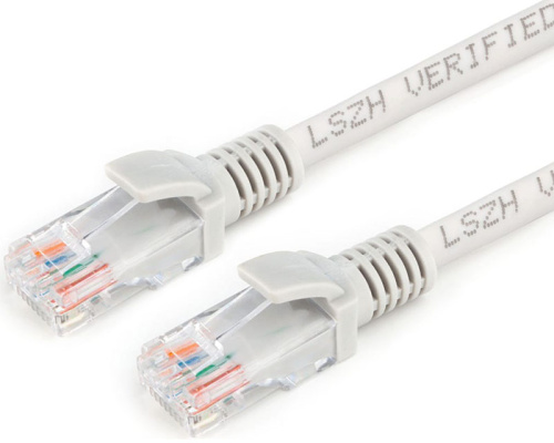 Патч-корд LSZH медный UTP Cablexpert PP30-3M кат.5e 3м литой многожильный (серый)