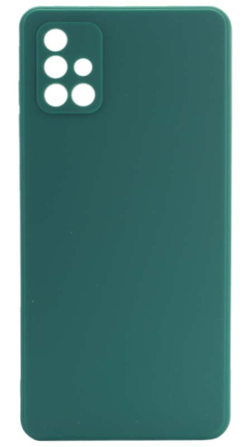 Силиконовый чехол Soft Touch для Samsung Galaxy A71/A715 зеленый