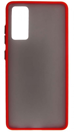 Силиконовый чехол для Samsung Galaxy S20 FE хром красный