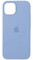 Задняя накладка Soft Touch для Apple Iphone 13 серо-голубой
