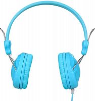 Наушники полноразмерные HOCO W5, Manno, микрофон, кабель 1.2м голубой