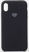 Задняя накладка Soft Touch Love для Apple iPhone XR черный