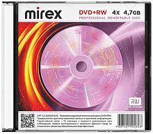 Диск MIREX DVD+RW 4,7 Гб 4x Slim case (50)