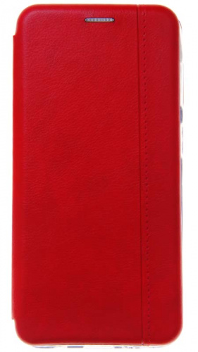 Чехол-книга OPEN COLOR для Samsung Galaxy M51/M515 с прострочкой красный