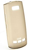 Силикон Nokia Asha 303 матовый серый 