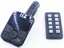 FM-трансмиттер FM-H5/6 BT, Bluetooth, 2 USB, пластик, AUX, microSD, дисплей черный