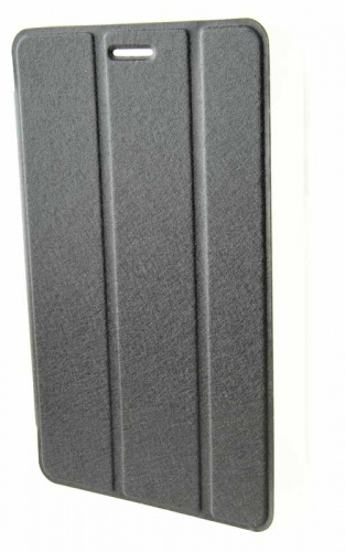 Чехол футляр-книга для Lenovo IdeaTab S5000, с прозрачным основанием чёрный
