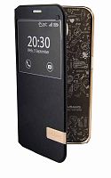 Чехол футляр-книга Usams для SAMSUNG Galaxy S7 Plus, чёрный с окном Muge Series