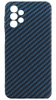 Силиконовый чехол для Samsung Galaxy A23/A235 карбон черно-синий