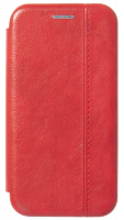 Чехол-книга OPEN COLOR для Apple iPhone 12 mini с прострочкой красный
