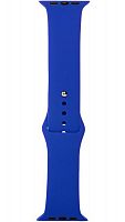 Ремешок на руку для Apple Watch 38-40mm силиконовый Sport Band синий