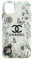 Силиконовый чехол для Apple iPhone 11 Matte цветы Chanel