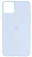 Силиконовый чехол Soft Touch для Apple iPhone 11 Pro с лого бледно-голубой