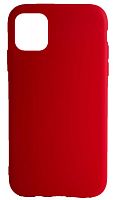 Силиконовый чехол для Apple iPhone 11 матовый красный