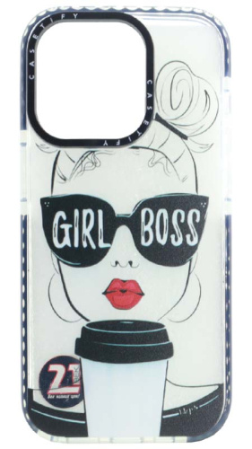 Силиконовый чехол для Apple iPhone 14 Pro Casetify Girl Boss